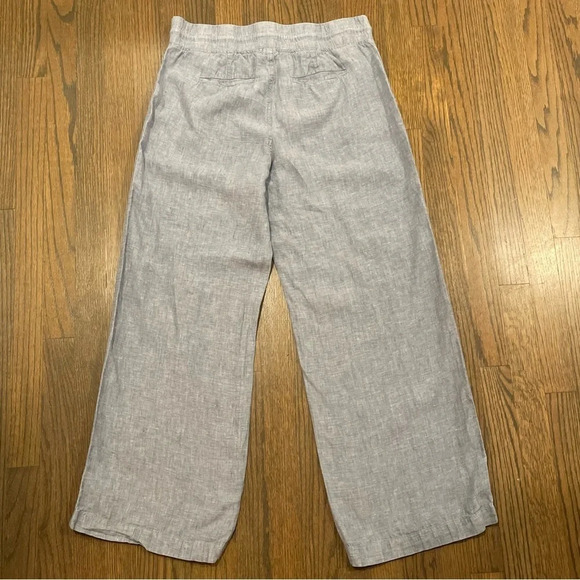 Athleta Spring 2021 Cabo Linen Wide Leg Pant Chambray Blue - Picture 8 of 9